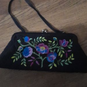 Vera Bradley embroidery clutch